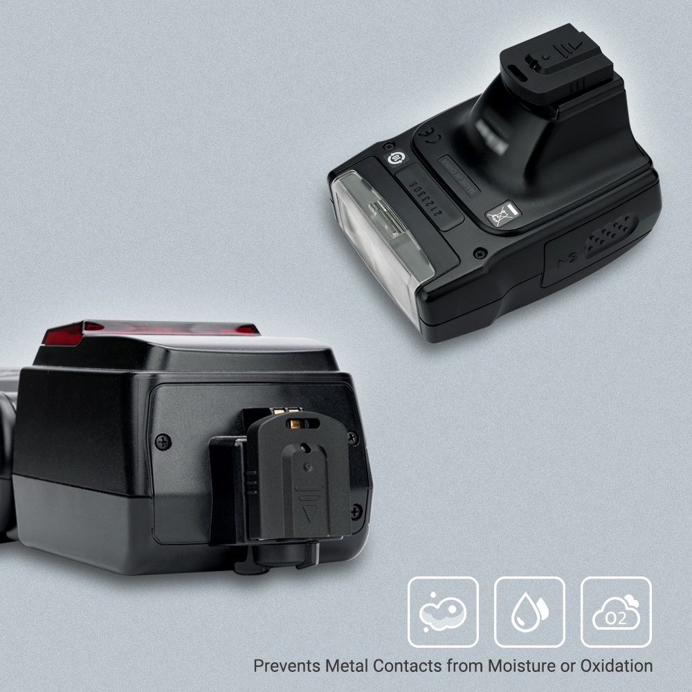 Nắp bảo vệ đế gắng nóng flash JJC với hệ thống gắn tự khóa cho Nikon SB-300 SB-400 SB-500 SB-600