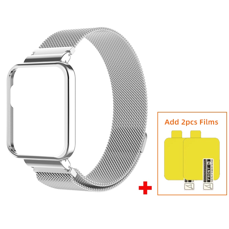 Ốp Bảo Vệ 2 Trong 1 Có Nam Châm Dành Cho Đồng Hồ Thông Minh Xiaomi Mi Watch Lite Redmi Watch 3 2 Lite Mi Watch Lite 3 2