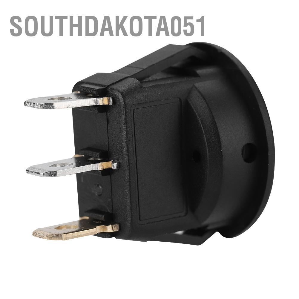 Công tắc tròn bật tắt có đèn LED Spst 12v cho Xe Van Dash Boat Light A