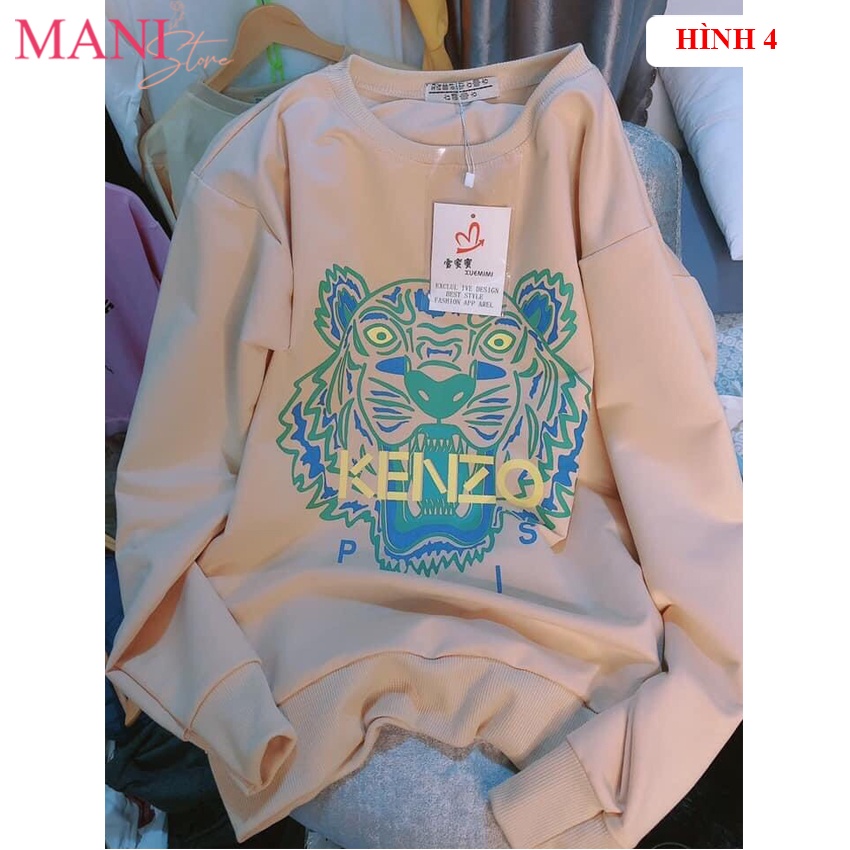 [Mã FAMARAL1 giảm 10K đơn 50K] Áo sweater nữ form rộng kiểu áo nỉ thun unisex in hoạ tiết phong cách ulzzang hàn quốc