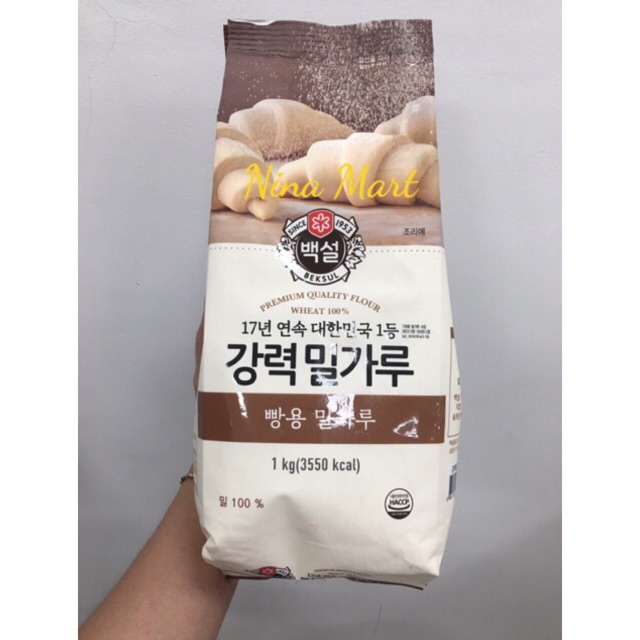 Bột mỳ Hàn Quốc 1kg loại Premium STRONG FLOUR SỐ 13