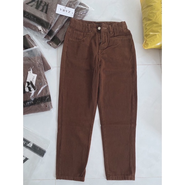 Quần jeans baggy nâu ( chất đẹp )