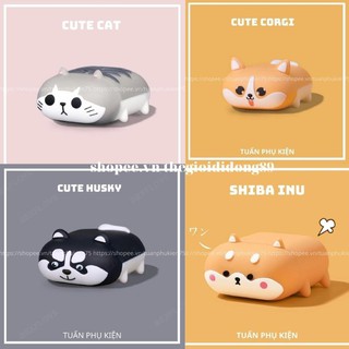 🔥 Case Ap 1/2 & Pro 🔥 Freeship 🔥 VỎ BỌC CHÓ MÈO SIÊU CƯNG - Cho Tai Nghe Không Dây (Bluetooth) - Vipstore89