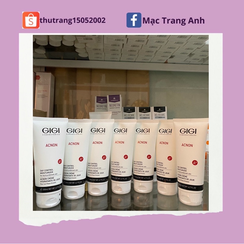 Kem dưỡng Gigi Acnon Day Control Moisturizer cream ngày