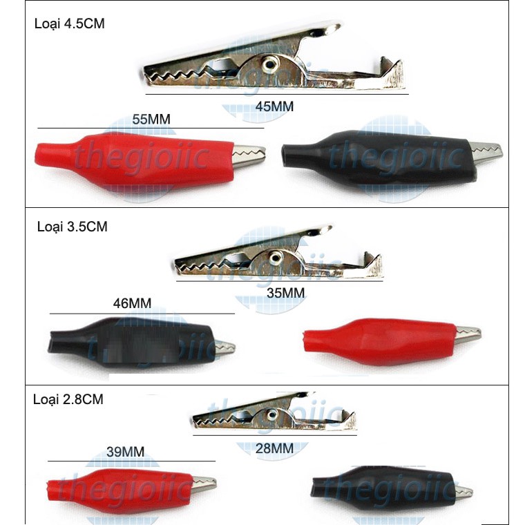 Kẹp Cá Sấu  Nhiều Kích Thước