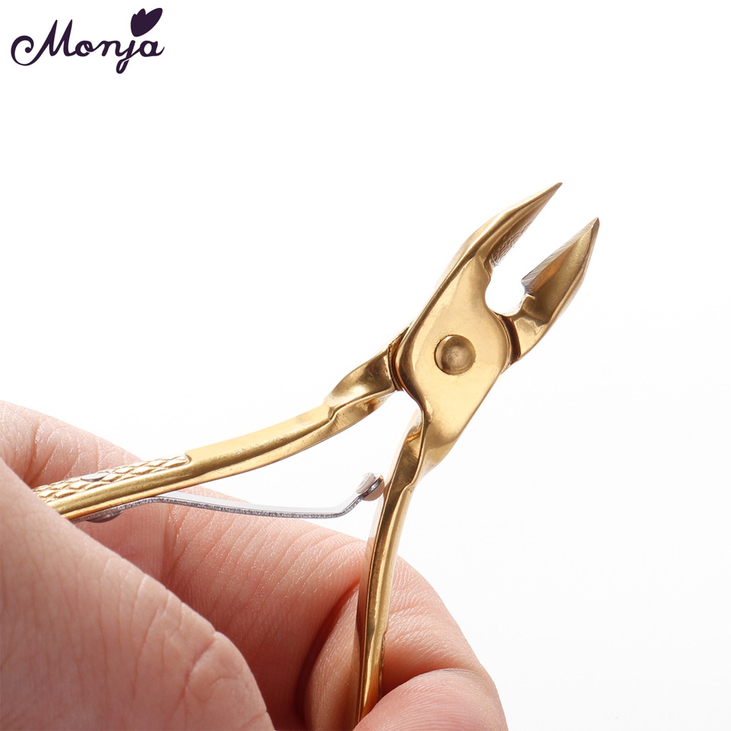 MONJA [Hàng mới về] Kềm cắt móng tay bằng thép không gỉ an toàn chất lượng cao