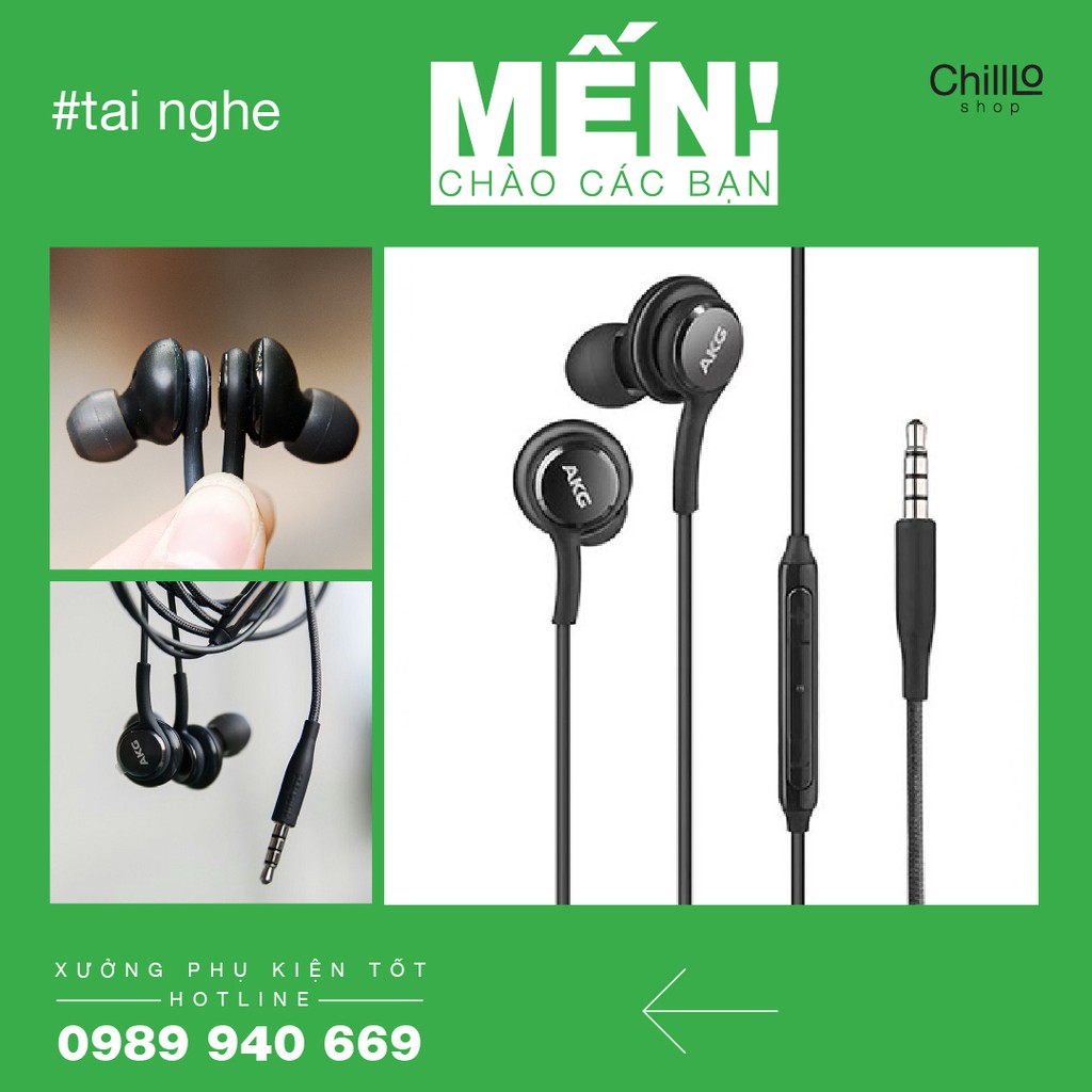 Tai nghe Jack 3.5mm Samsung Galaxy AKG EO-IG955 - Tai Nghe Nhét Tai Tương Thích Cổng 3.5mm