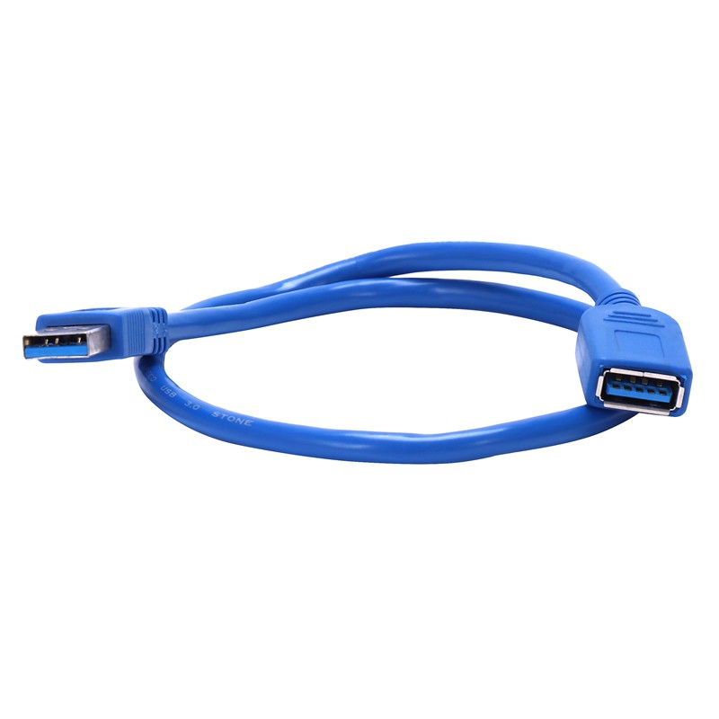 Cáp Mở Rộng 50cm 20 &quot;Usb 3.0 A Male Sang Female Màu Xanh Dương