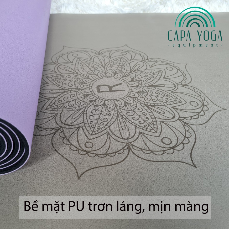 Thảm tập yoga Cao su PU định tuyến Relax