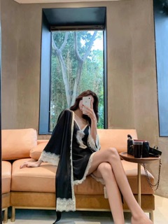 SET CHOÀNG + VÁY PHỐI REN CAO CẤP