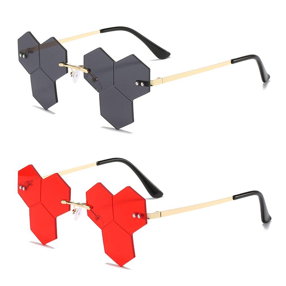 Osier1 Kính Mát Tròng Đa Giác Trong Suốt Vui Nhộn Cho Nữ