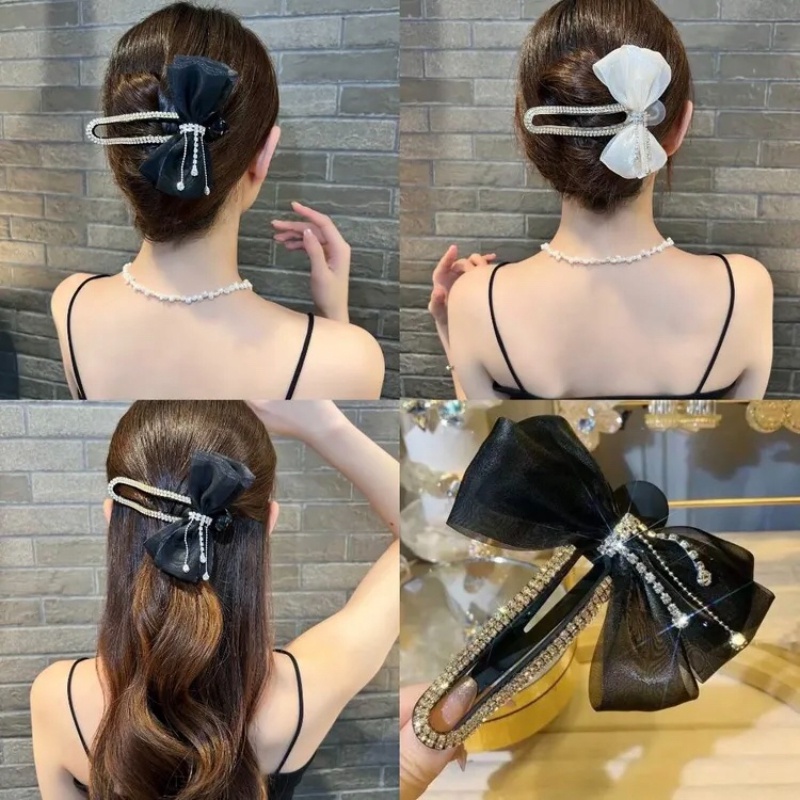 Kẹp Tóc Hình Cá Mập Đính Đá Lấp Lánh Phong Cách Hàn Quốc 2022