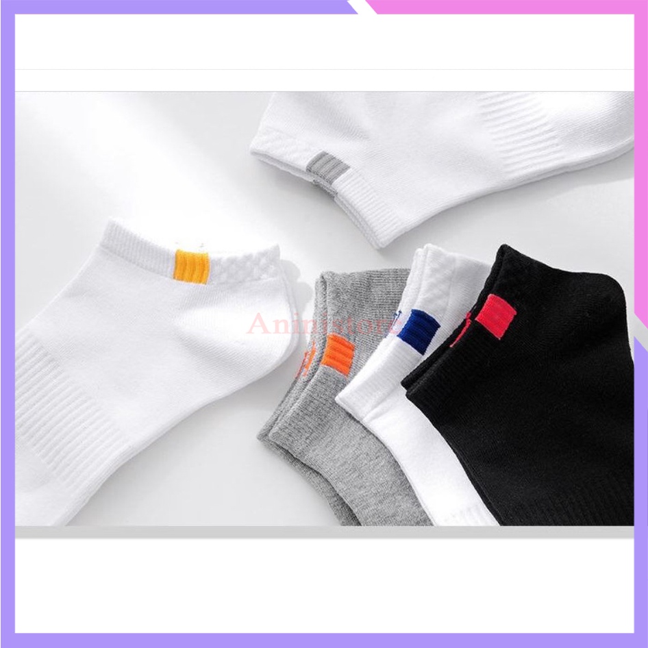 Tất cổ ngắn, vớ cổ ngắn nam nữ vải cotton Unisex Thấm Hút Mồ Hôi Cực Tốt (TP CN 004 – Aninistore)