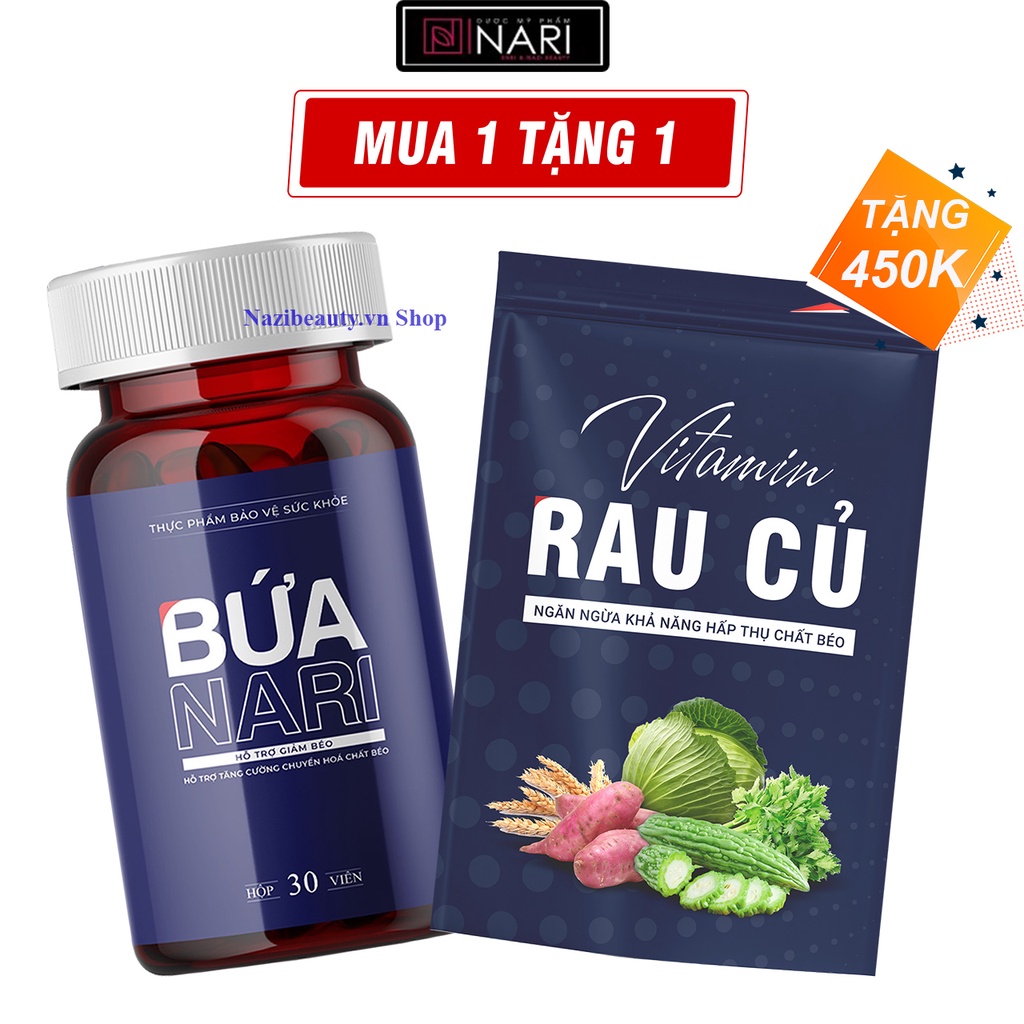 Giảm cân bứa nari tặng vitamin rau củ 450k sản phẩm thiên nhiên an toàn hiệu quả bay mỡ lâu năm không tăng lại 30V