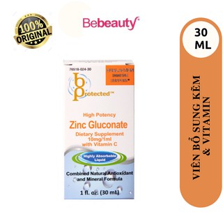 Thực Phẩm Bảo Vệ Sức Khỏe Bổ Sung Kẽm & Vitamin C Cho Bé Bprotected Pedia Zinc Gluconate With Vitamin C 30ml