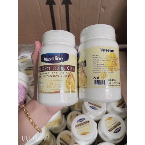 Kem dưỡng thể vaseline hủ 250gam