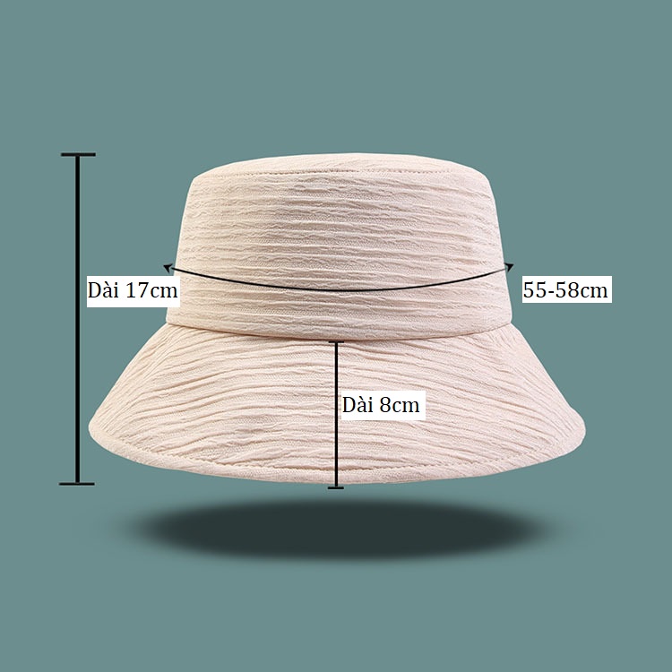 [SẴN]- Mũ nón bucket vải xô vành xòe chống nắng phong cách Ulzzang (M69)