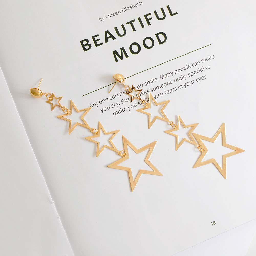 Bông Tai RALPH Dài Thanh Lịch|Bông Tai Ngôi Sao Tua Rua Xinh Xắn Cho Nữ