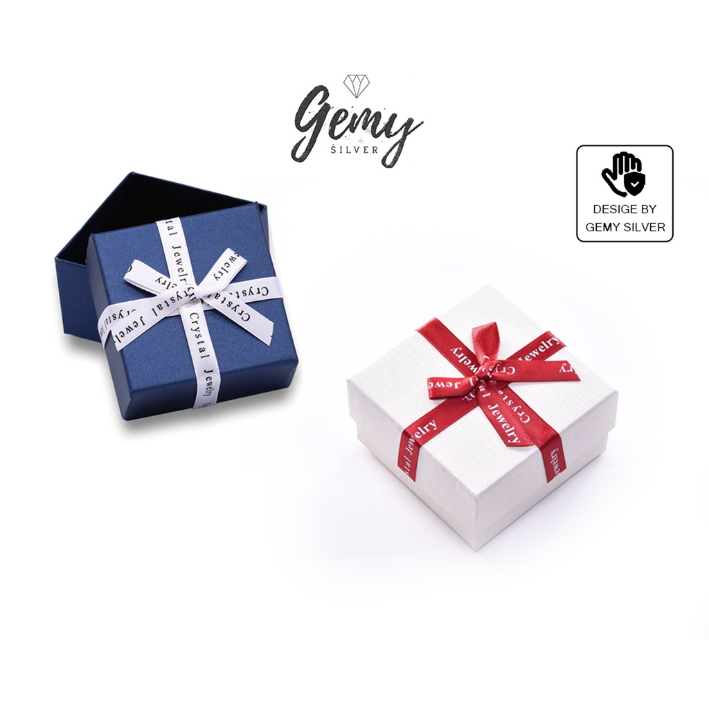Hộp đựng quà thắt nơ, hộp đựng trang sức, túi đựng quà sang trọng, lịch sự | GEMY SILVER