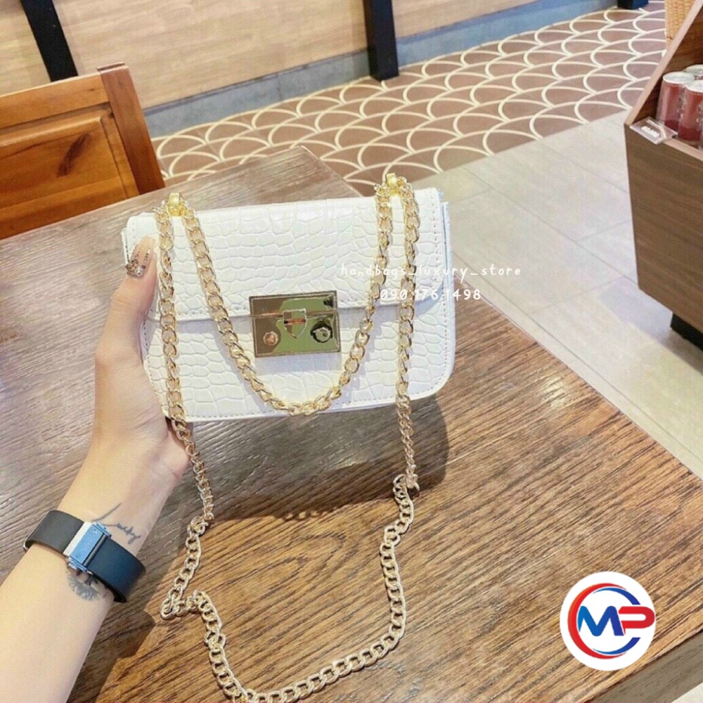 𝑭𝑹𝑬𝑬𝑺𝑯𝑰𝑷  Túi đeo chéo hộp vuông khoá miu PL 378 shop tuyển sỉ