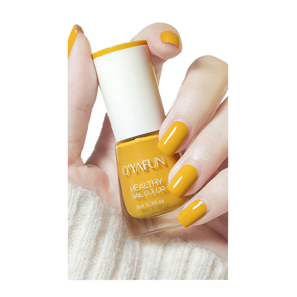 [Hàng mới về] Lọ sơn móng tay thành phần tự nhiên màu sắc xinh xắn dành cho nữ 8ml