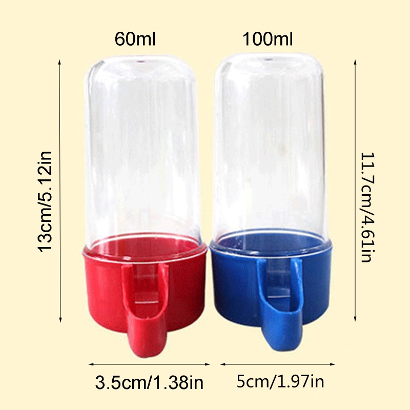 2 Dụng Cụ Cho Chim Ăn Tự Động Bằng Nhựa