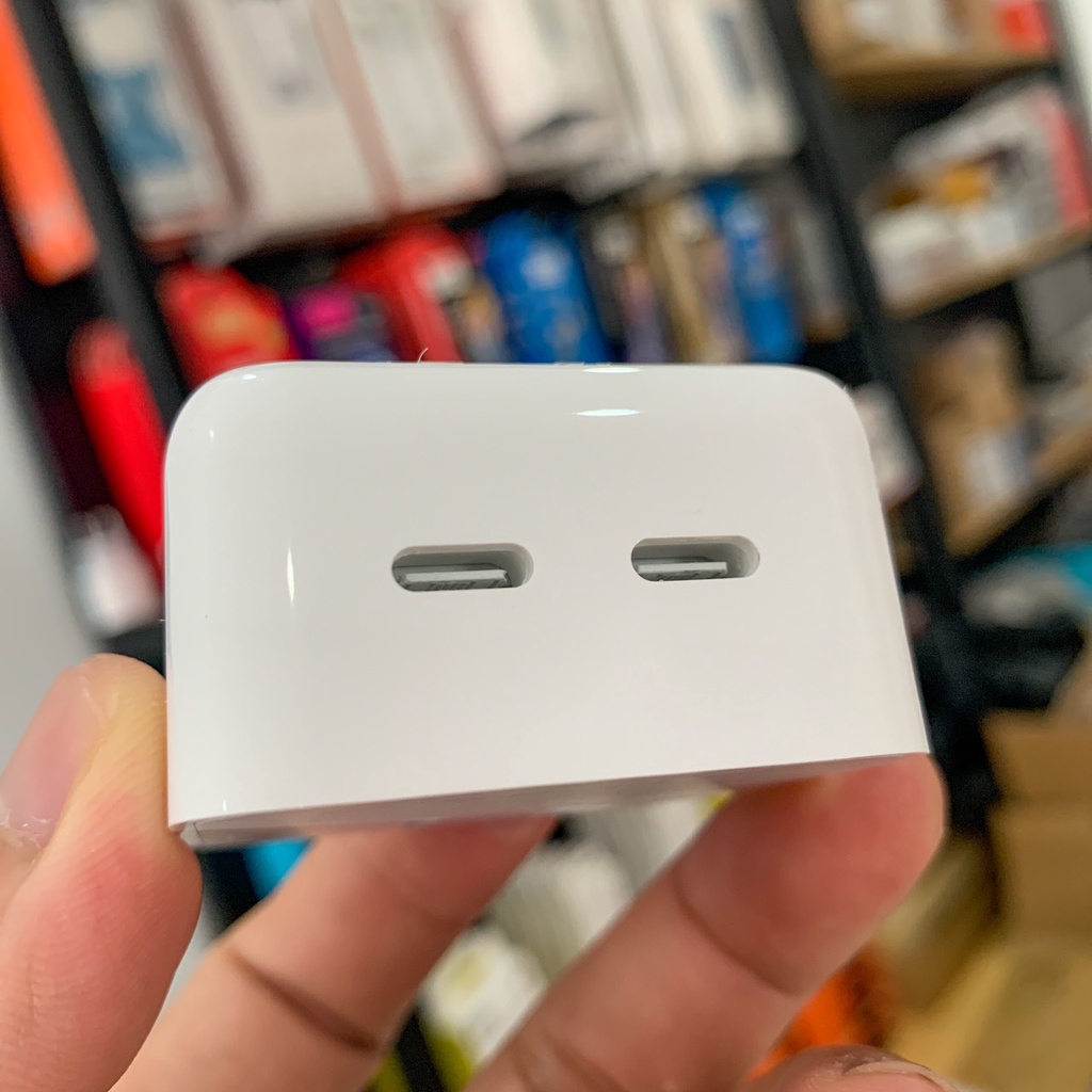 Củ sạc nhanh 35w, 2 cổng usb c sạc cho 2 thiết bị cùng lúc, công nghệ PD cho điện thoại và máy tính bảng