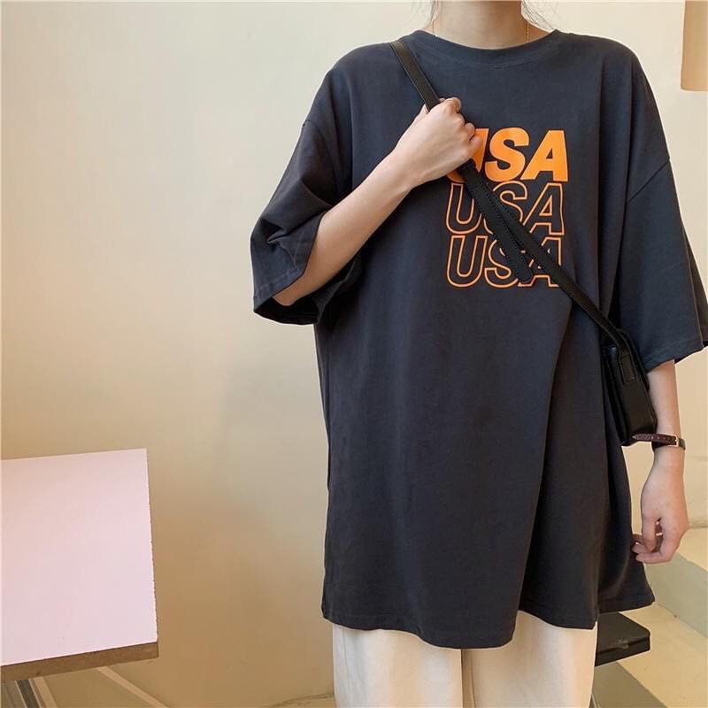 [HÌNH THẬT] - Áo thun tay ngắn unisex in USA