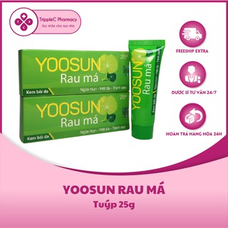 Kem bôi da Yoosun rau má  – Dịu nhanh vết muỗi đốt, côn trùng cắn, mát da, ngừa mụn và mờ thâm mụn (Tuýp 25g)