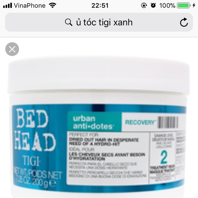 Ủ Tigi hàng UK
