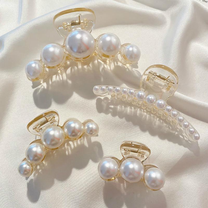 Kẹp Tóc Đính Ngọc Trai giả Xinh Xắn Cho Nữ