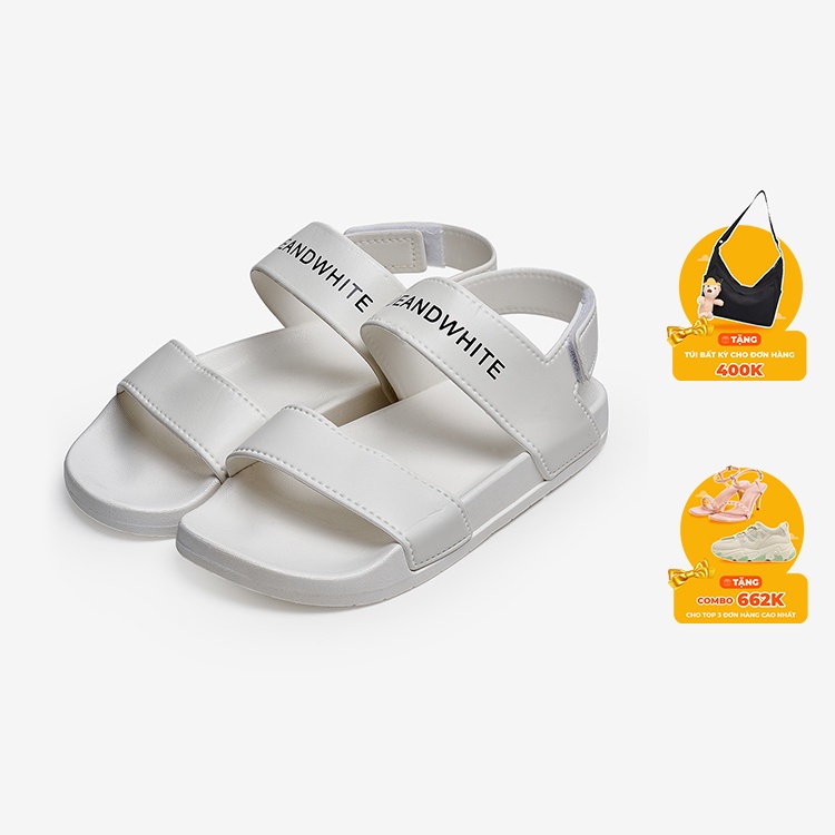 Giày Sandal nữ giayBOM quai ngang khóa dán đế cao 3 cm S01 - Hàng mới về