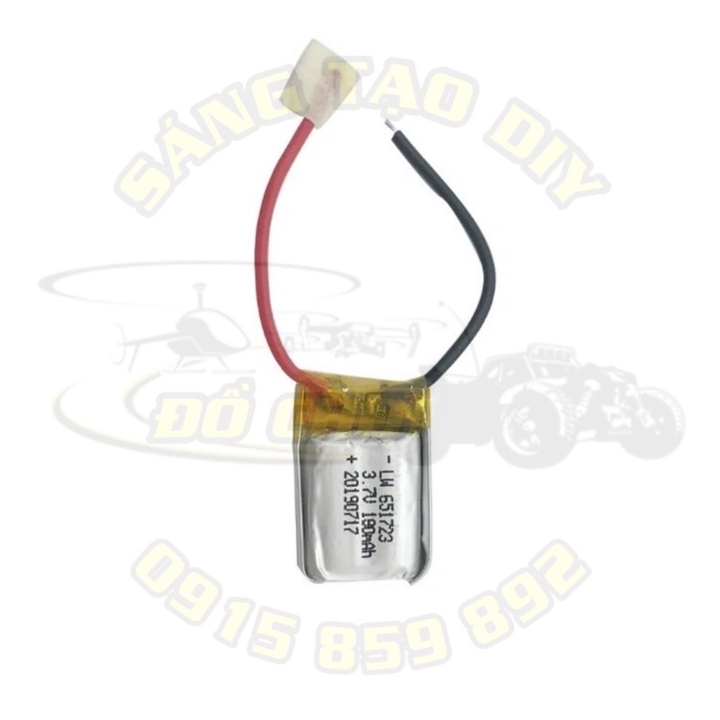 Pin Lipo 3.7v 180mah 20c - Sử dụng cho máy bay quad, drone, flycam cỡ nhỏ. Pin có mạch bảo vệ pin, độ bền cao