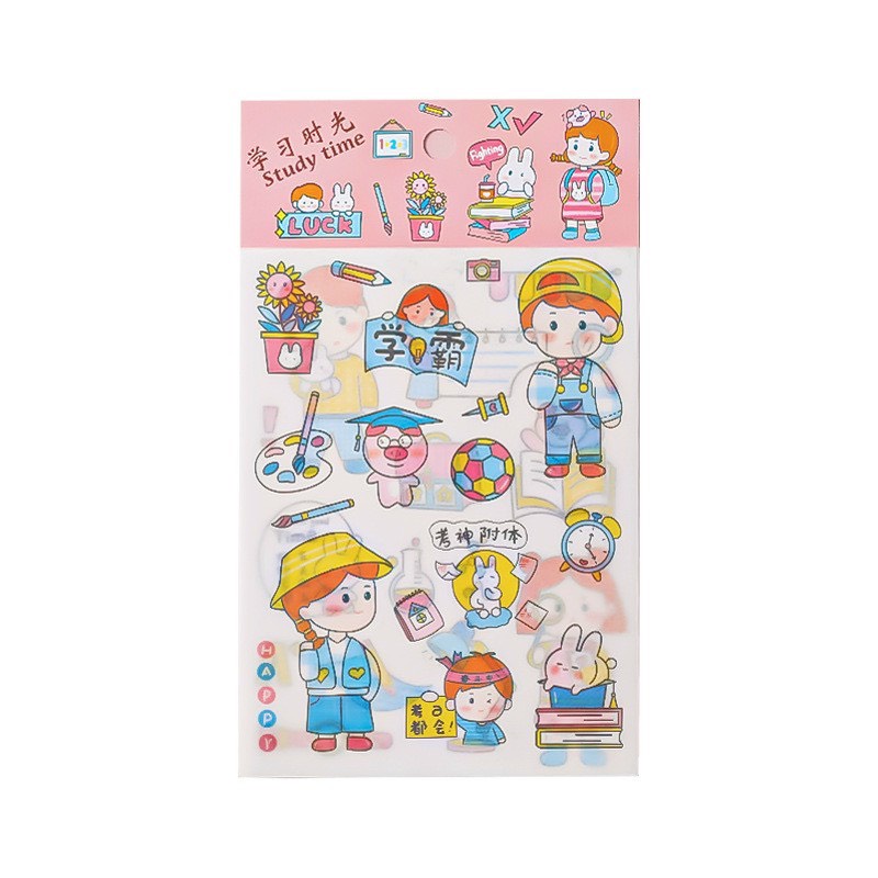 MVP1401 Set sticker 4 miếng dán hoạt hình dễ thương, chống nước