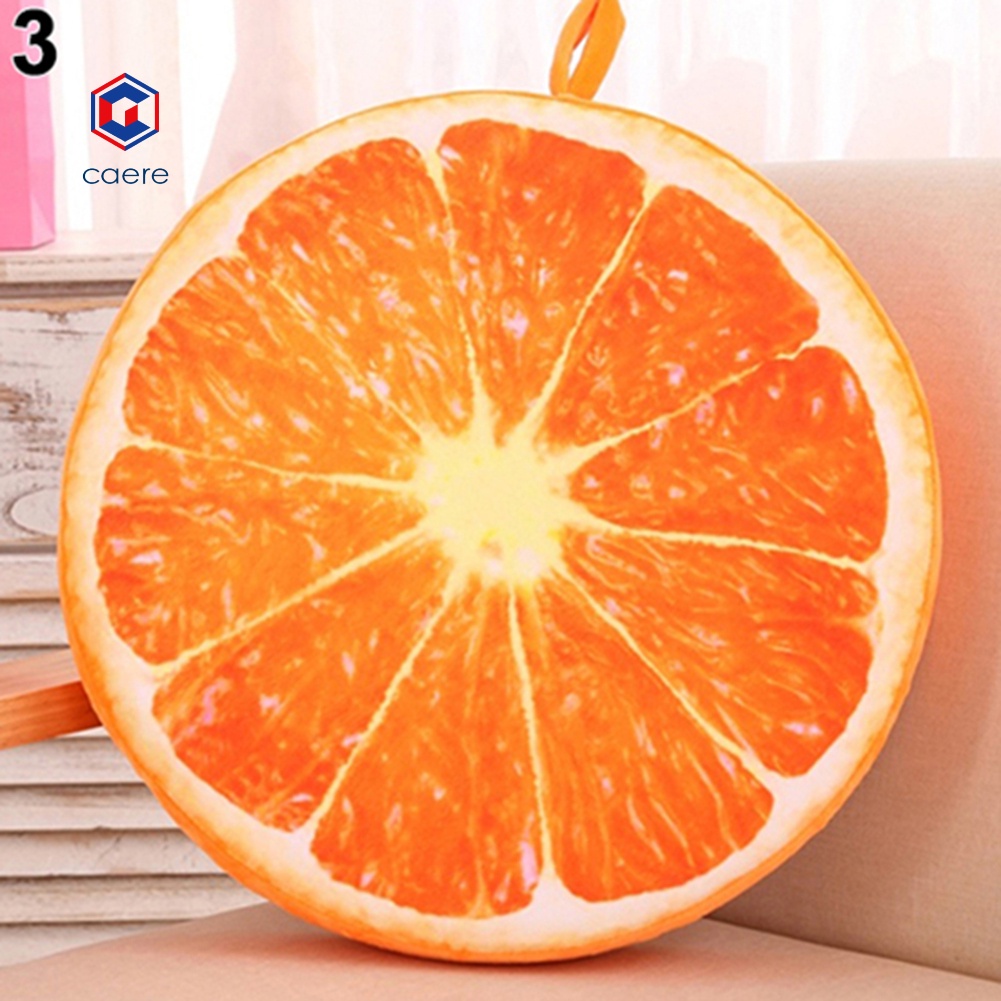 Gối tròn mềm mại hình trái cây dưa hấu