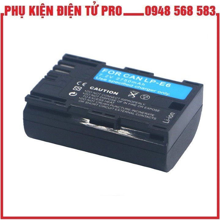 Pin Dự Phòng, Thay Thế Cho Máy Ảnh Canon Lp-E6 2750Mah