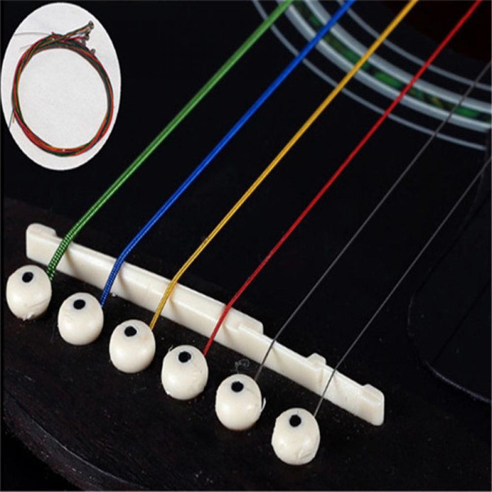 BỘ 6 DÂY ĐÀN GUITAR ACOUSTIC NHIỀU MẦU SẮC GIÁ RẺ