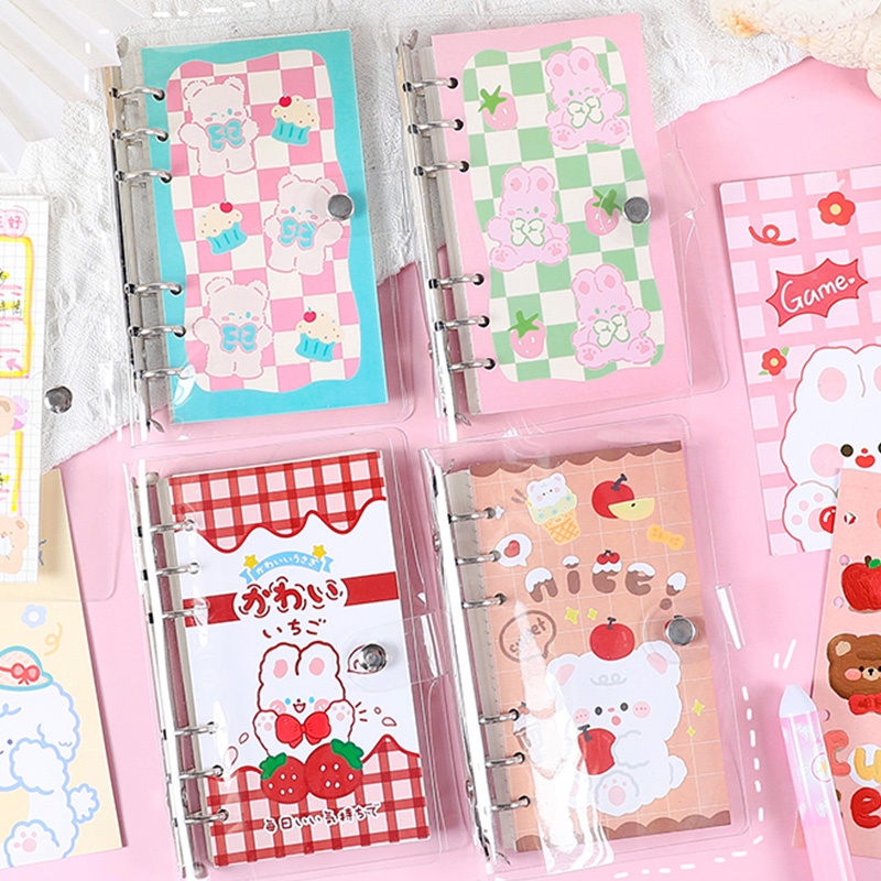 Set 100 Tấm Sticker PVC Chống Thấm Nước Họa Tiết Hoạt Hình Dễ Thương Trang Trí Sổ Tay