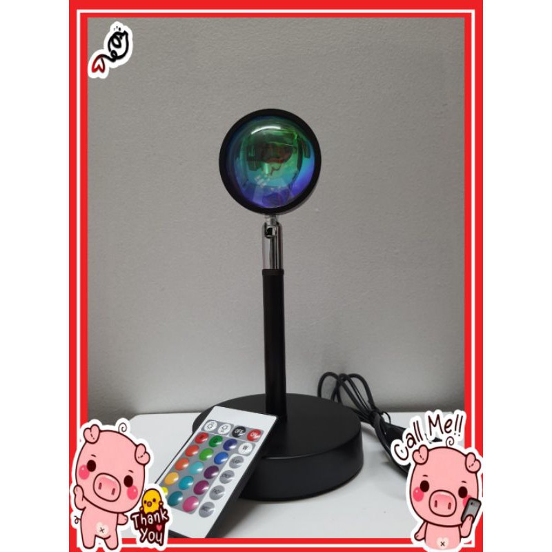 [Đèn Hoàng Hôn 16 Màu] Có Điều Khiển Chuyển Đổi 16 Màu Khác Nhau Tiktok, Sunset Red, Rainbow Trang Trí, Livestream...