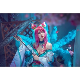 Wings Ahri tóc giả cosplay