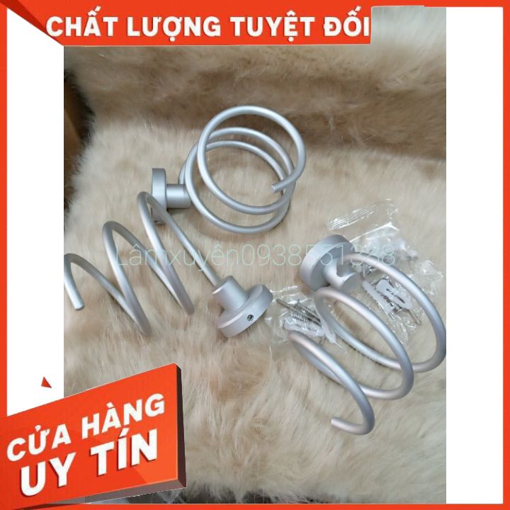 Giá treo máy sấy tóc , dụng cụ bằng inox cao cấp siêu xịn xò , thiết kế xoắn ốc sang xịn, tiết kiệm không gian Tận gốc