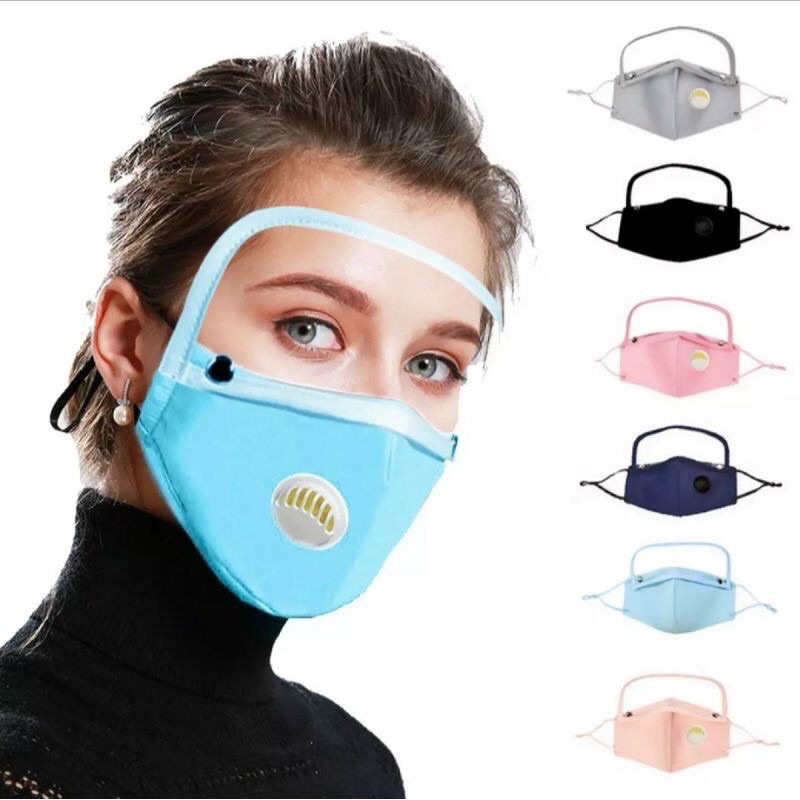 KHẨU TRANG VẢI KHÁNG KHUẨN CHUYÊN DỤNG CÓ VAN KÈM KÍNH CHE MẶT DÀNH CHO CÁC NHÂN VIÊN Y TẾ