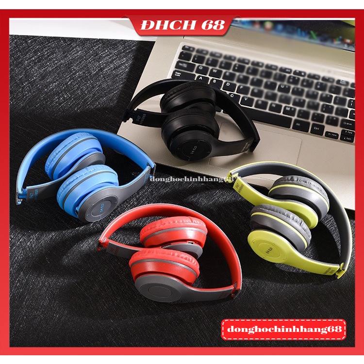 Tai Nghe Chụp Tai Bluetooth P47 Không Dây Có Mic Hỗ TrợThẻ Nhớ Âm Bass Cực Chất Nghe Nhạc Cực Hay Bảo Hành 1 Năm