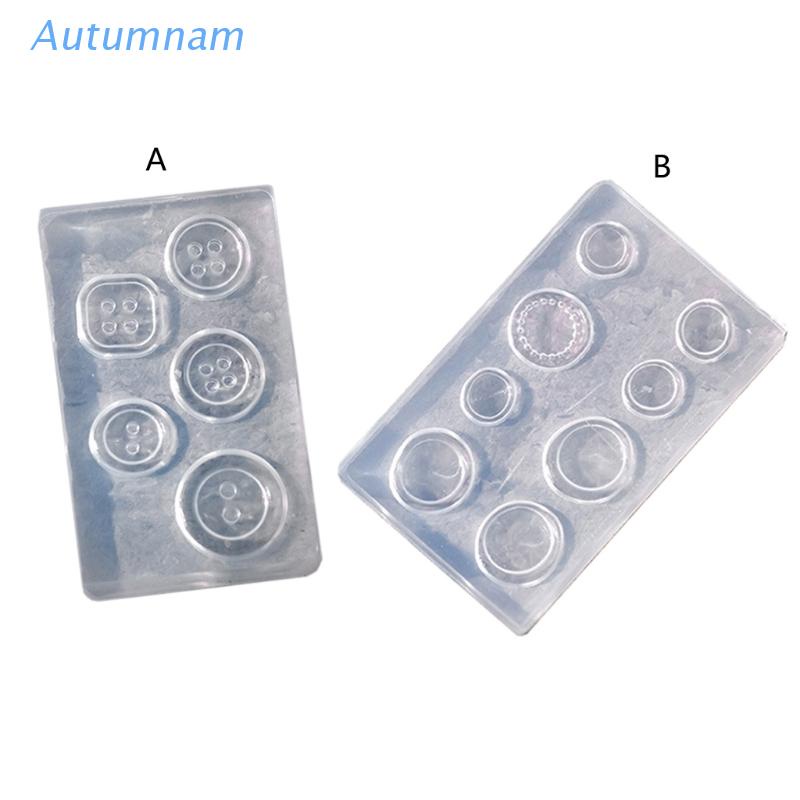 [Hàng mới về] Khuôn silicon làm phụ kiện đính móng trang trí nghệ thuật hình nút áo