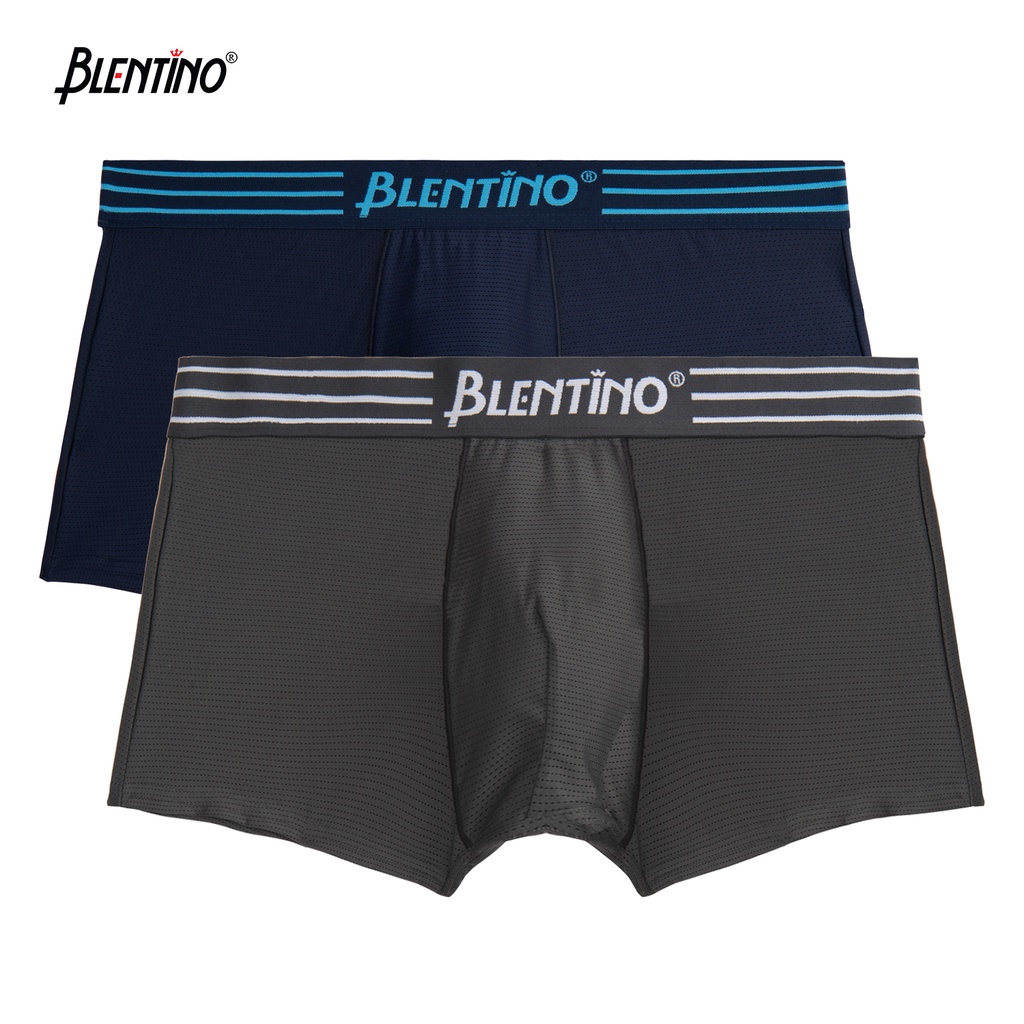 Combo 2 Quần Lót Nam Boxer Thương Hiệu Blentino. Vải Thông Hơi D12