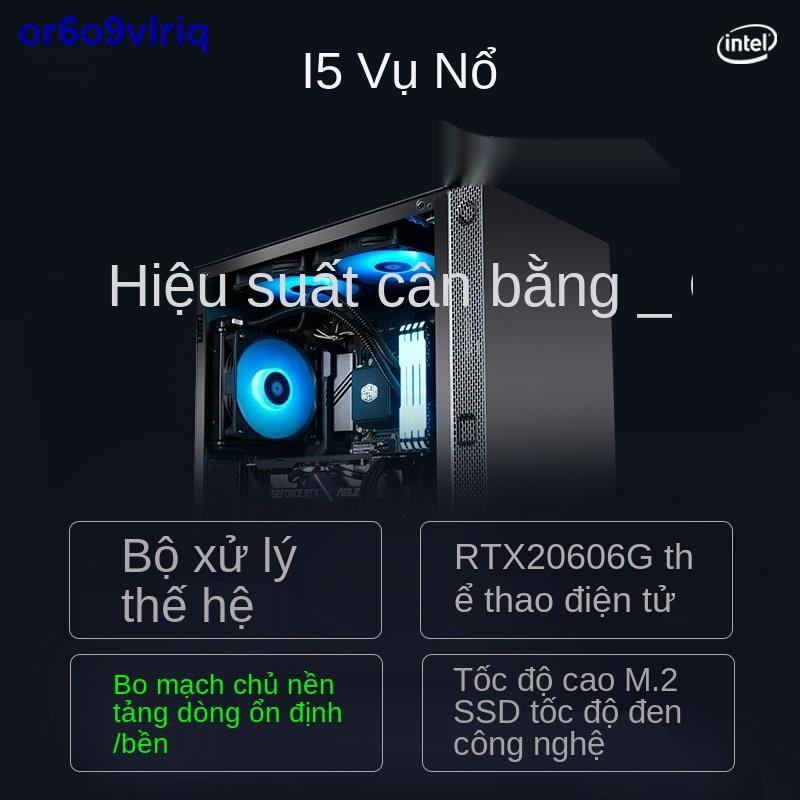▬Minglongtang thế hệ thứ mười i5 10400 / GTX1650 / RTX2060 / 3060 máy tính để bàn lắp ráp cấu hình cao trọn bộ cơ điện c