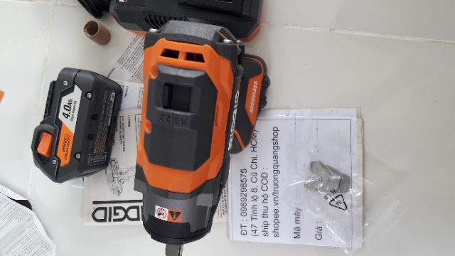 Máy mở Bulong Ridgid thế hệ Octane không chổi than 18V thân máy R86011