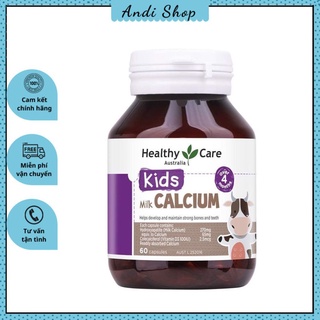 Viên sữa bổ sung canxi cho bé Healthy Care Milk Calcium 60 viên