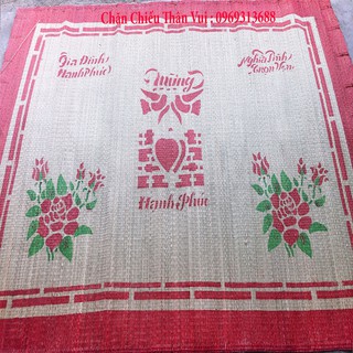 Chiếu Cói ❤️FREESHIP❤️Chiếu In Hoa Siêu Rẻ 0,9m/1m/1m2/1m5/1m6