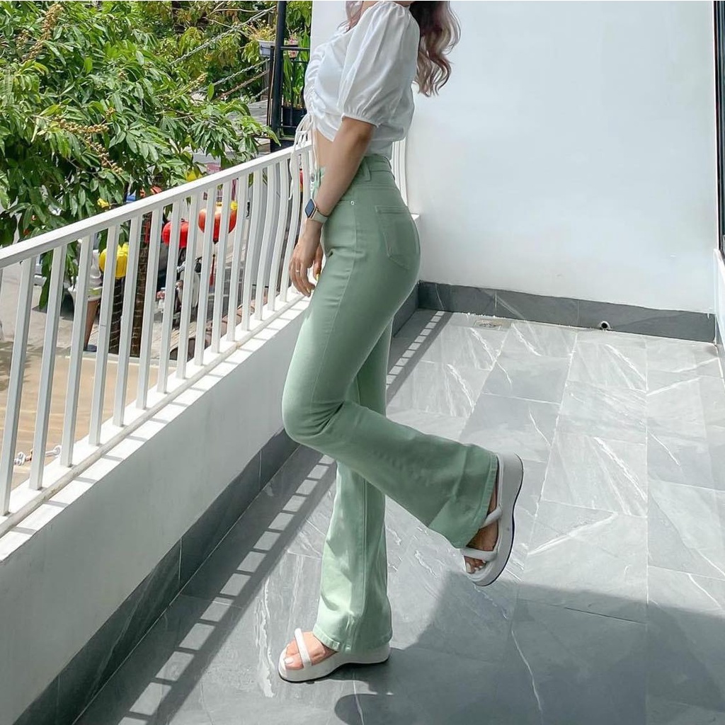 Quần jean ống loe/ống bass siều dài siêu tôn dáng hàng vnxk